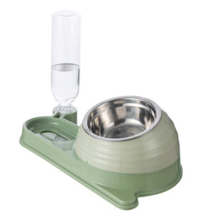 Pet Food and Water Dispenser Bowl Set